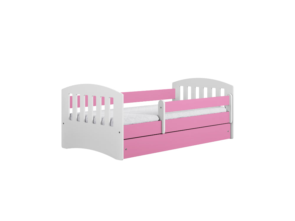 Cama 140 x 80 cm Kocot Kids com gaveta Classic 1 Pink