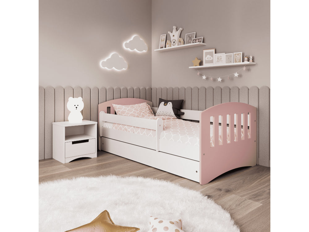 Cama 160 x 80 cm Kocot Kids com gaveta Classic 1 Mix Pink