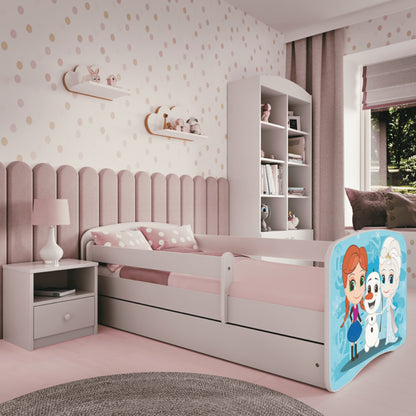 Cama 140 x 70 cm Kocot Kids BabyDreams Frozen Land White