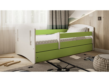 Cama 140 x 80 cm Kocot Kids com colchão Classic 2 Green