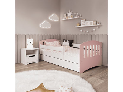 Cama 140 x 80 cm Kocot Kids com colchão Classic 1 Mix Pink