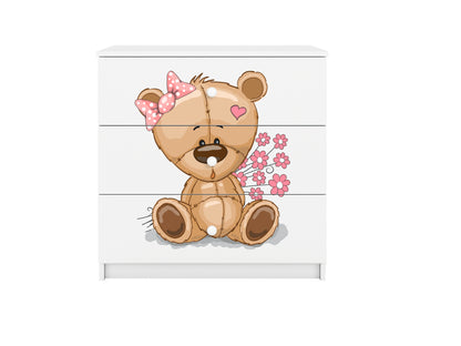 Cómoda Kocot Kids BabyDreams Teddybear Flowers White
