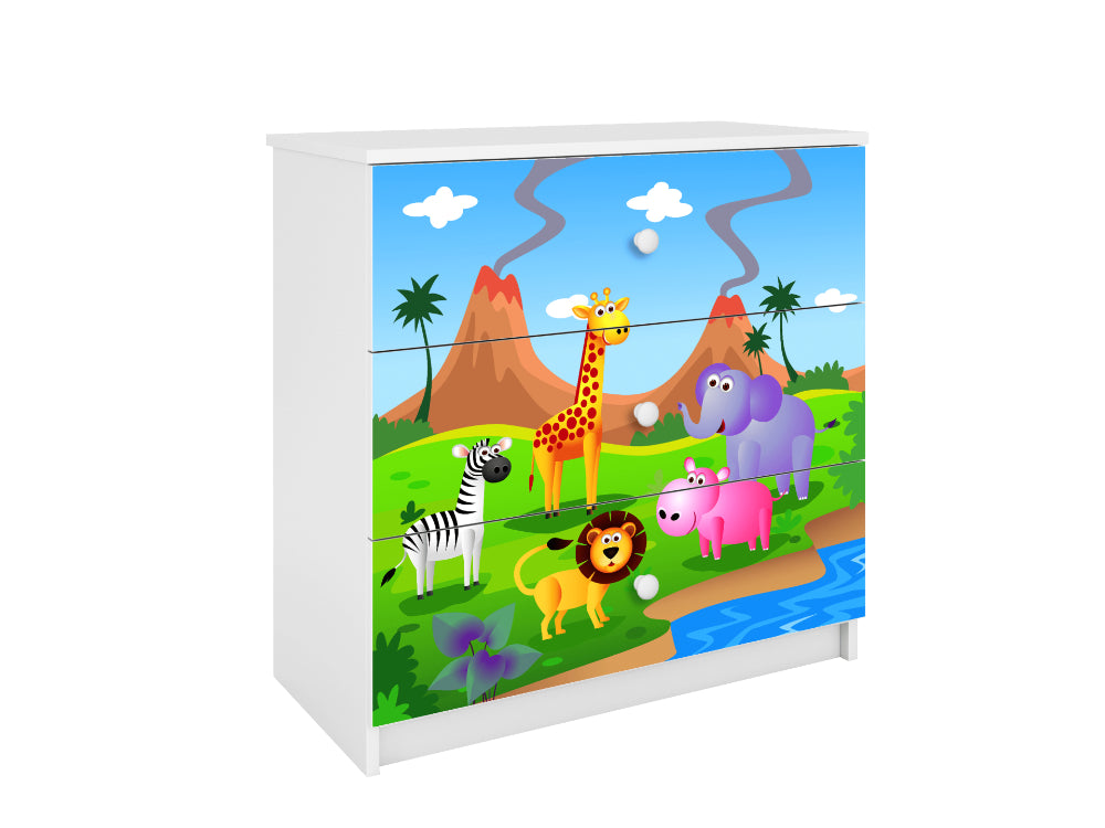 Cómoda Kocot Kids BabyDreams Safari White