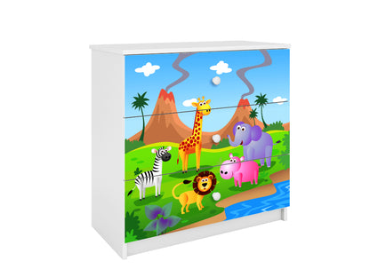 Cómoda Kocot Kids BabyDreams Safari White