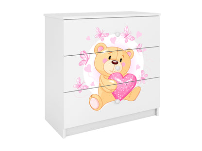 Cómoda Kocot Kids BabyDreams Teddybear Butterflies White