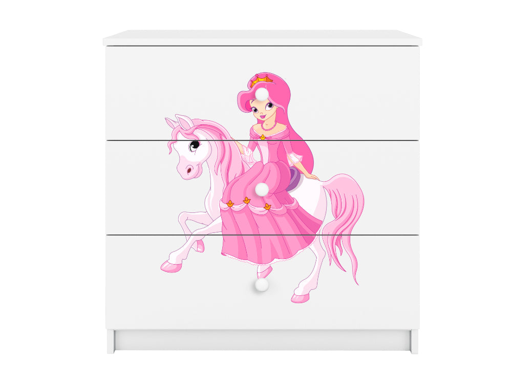 Cómoda Kocot Kids BabyDreams Princess on Horse White