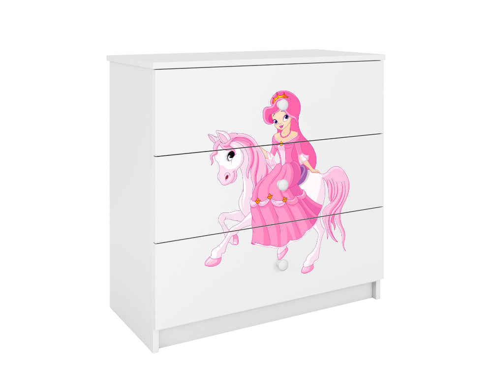 Cómoda Kocot Kids BabyDreams Princess on Horse White