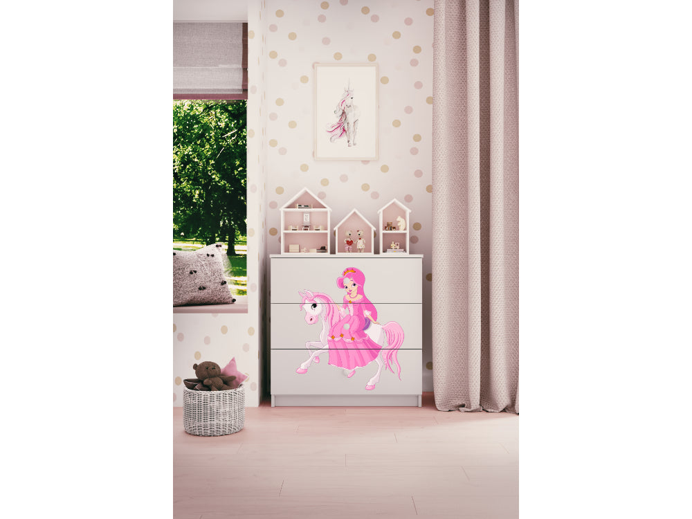 Cómoda Kocot Kids BabyDreams Princess on Horse White