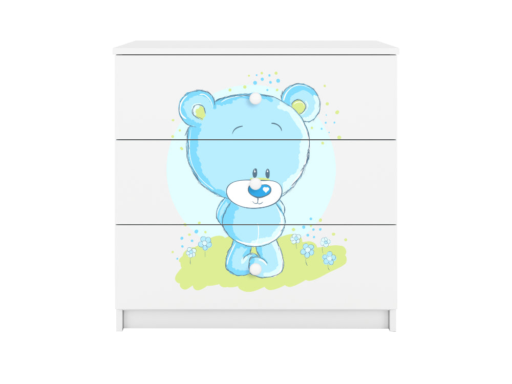 Cómoda Kocot Kids BabyDreams Blue Teddybear White