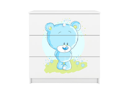 Cómoda Kocot Kids BabyDreams Blue Teddybear White