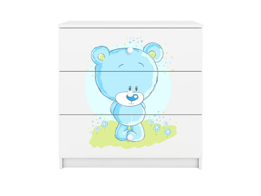 Cómoda Kocot Kids BabyDreams Blue Teddybear White