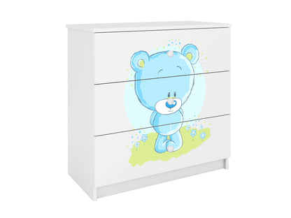 Cómoda Kocot Kids BabyDreams Blue Teddybear White