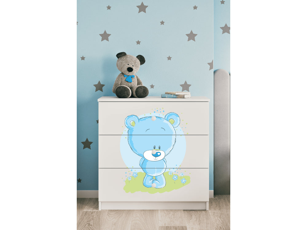 Cómoda Kocot Kids BabyDreams Blue Teddybear White