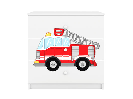 Cómoda Kocot Kids BabyDreams Fire Brigade White