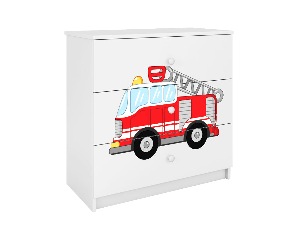 Cómoda Kocot Kids BabyDreams Fire Brigade White