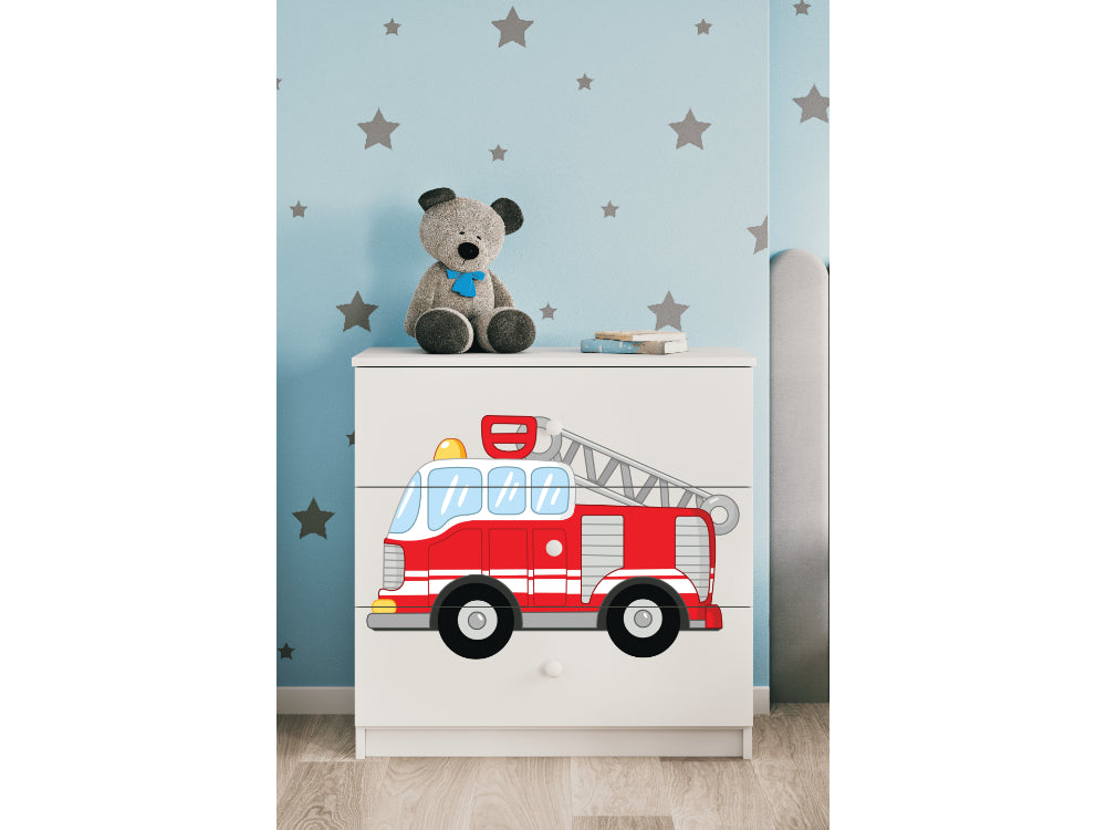 Cómoda Kocot Kids BabyDreams Fire Brigade White