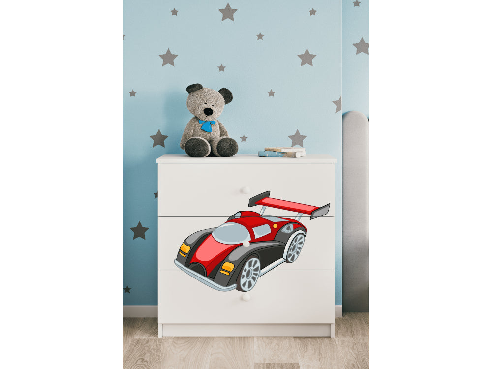 Cómoda Kocot Kids BabyDreams Racing Car White