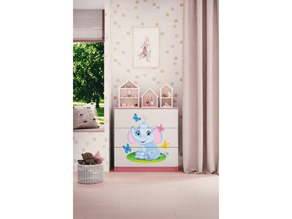 Cómoda Kocot Kids BabyDreams Baby Elephant Pink