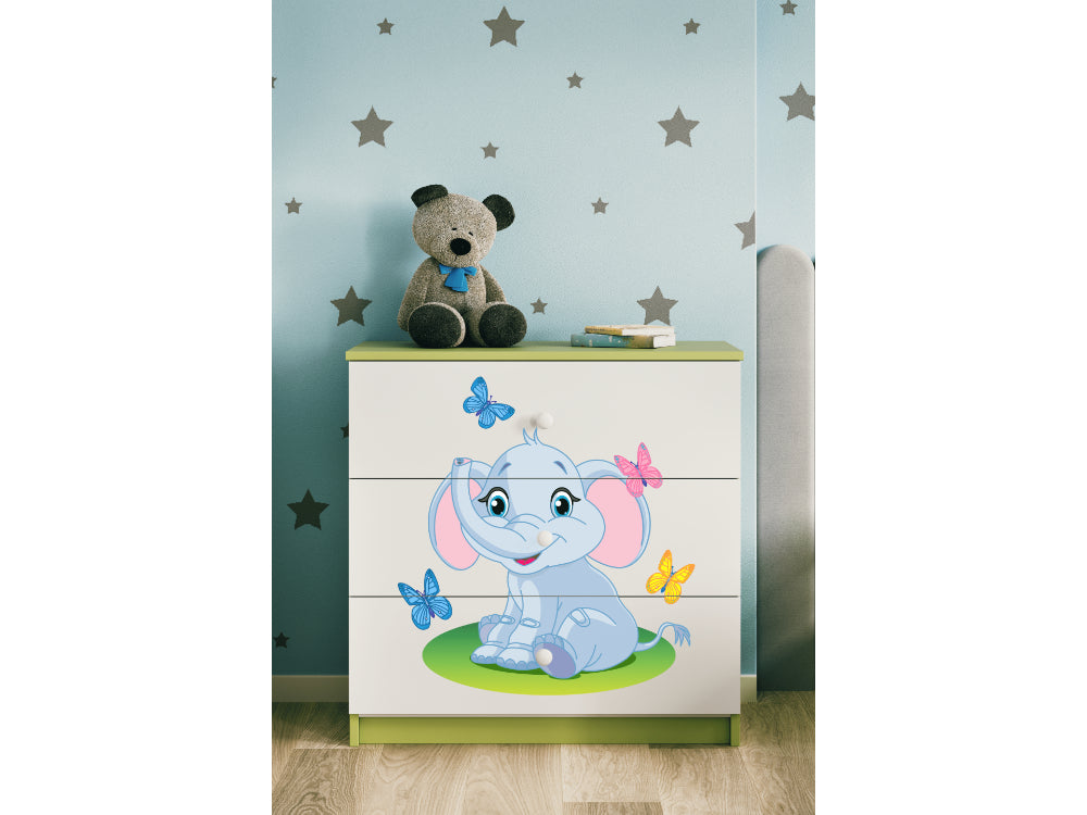 Cómoda Kocot Kids BabyDreams Baby Elephant Green