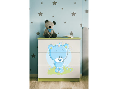 Cómoda Kocot Kids BabyDreams Blue Teddybear Green