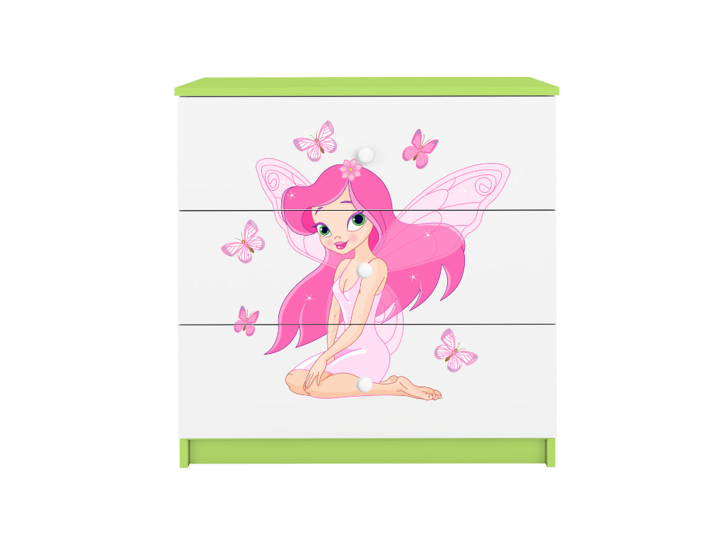 Cómoda Kocot Kids BabyDreams Fairy Borboletas Green