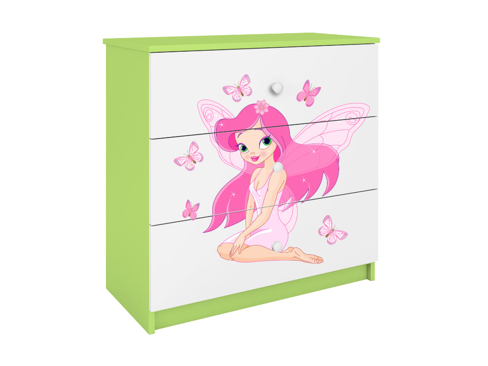 Cómoda Kocot Kids BabyDreams Fairy Borboletas Green
