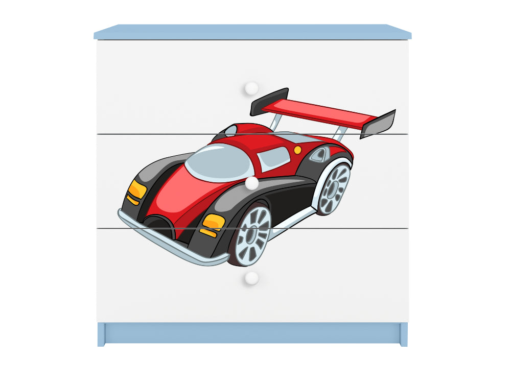 Cómoda Kocot Kids BabyDreams Racing Car Blue