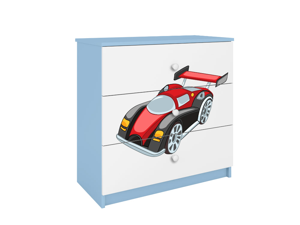 Cómoda Kocot Kids BabyDreams Racing Car Blue