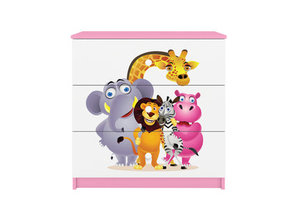 Cómoda Kocot Kids BabyDreams Zoo Pink
