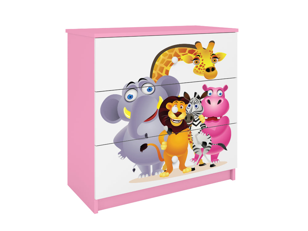 Cómoda Kocot Kids BabyDreams Zoo Pink