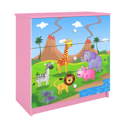 Cómoda Kocot Kids BabyDreams Safari Pink