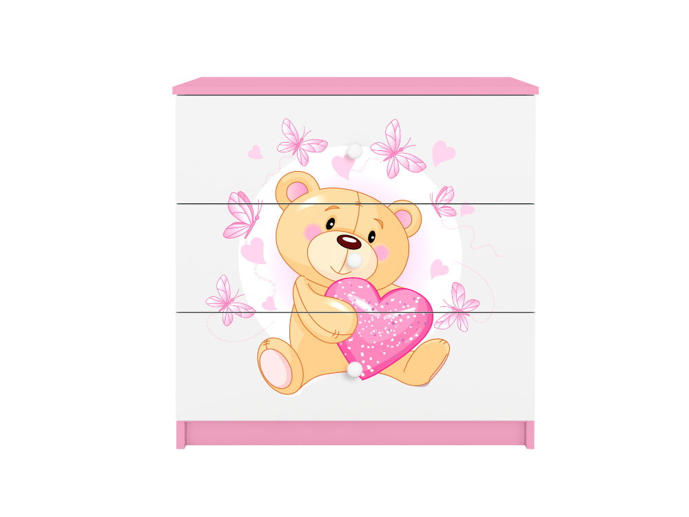 Cómoda Kocot Kids BabyDreams Teddybear Butterflies Pink