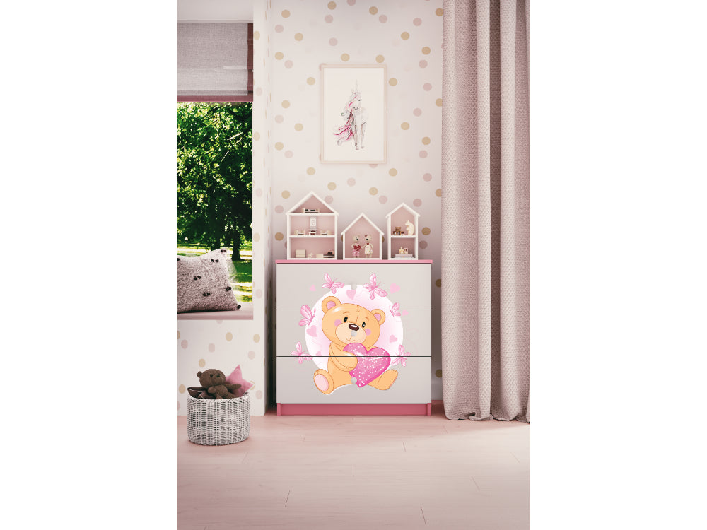 Cómoda Kocot Kids BabyDreams Teddybear Butterflies Pink