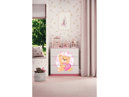 Cómoda Kocot Kids BabyDreams Teddybear Butterflies Pink