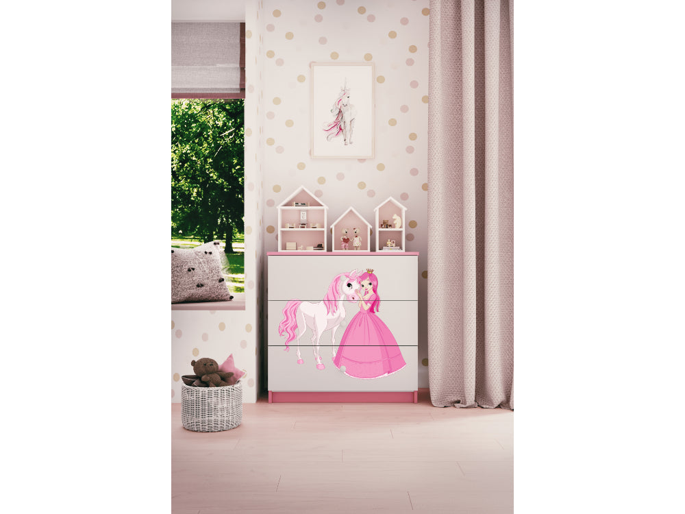 Cómoda Kocot Kids BabyDreams Princess and Horse Pink