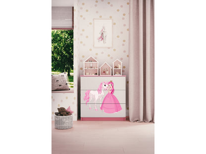 Cómoda Kocot Kids BabyDreams Princess and Horse Pink