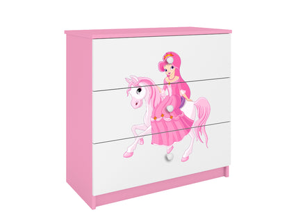 Cómoda Kocot Kids BabyDreams Princess on Horse Pink