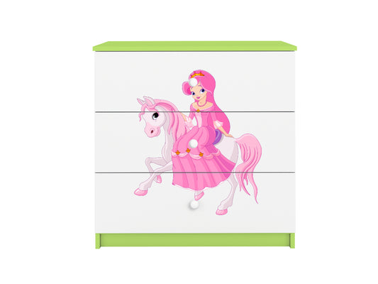 Cómoda Kocot Kids BabyDreams Princess on Horse Green