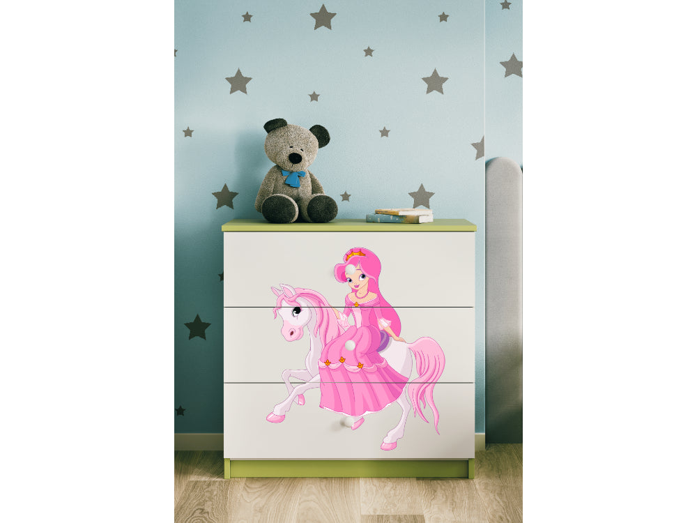 Cómoda Kocot Kids BabyDreams Princess on Horse Green