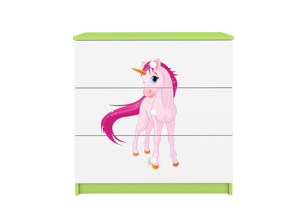 Cómoda Kocot Kids BabyDreams Unicorn Green