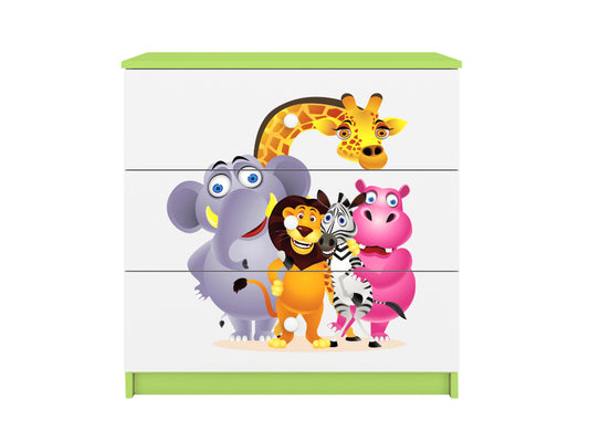 Cómoda Kocot Kids BabyDreams Zoo Green