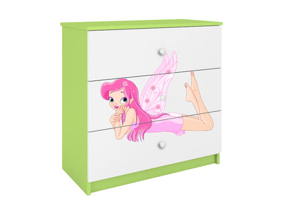 Cómoda Kocot Kids BabyDreams Fairy com asas Green
