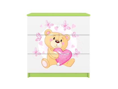 Cómoda Kocot Kids BabyDreams Teddybear Butterflies Green