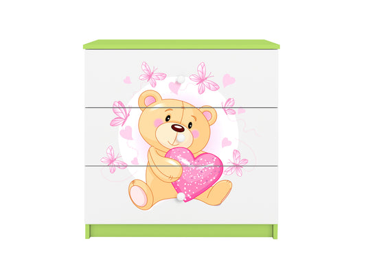 Cómoda Kocot Kids BabyDreams Teddybear Butterflies Green