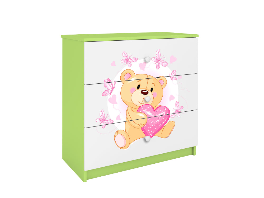 Cómoda Kocot Kids BabyDreams Teddybear Butterflies Green
