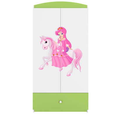 Roupeiro Kocot Kids BabyDreams Princess on Horse Green