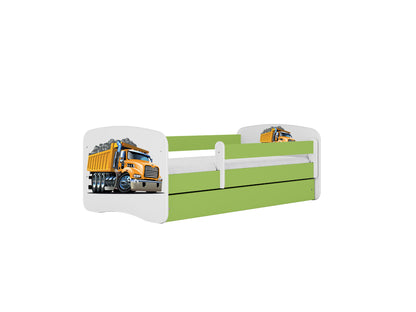 Cama 140 x 70 cm Kocot Kids BabyDreams Truck Green