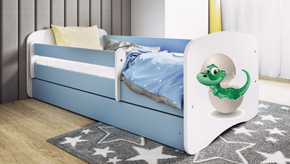 Cama 140 x 70 cm Kocot Kids BabyDreams Baby Dino Blue