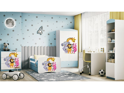Cama 140 x 70 cm Kocot Kids BabyDreams Zoo Blue