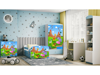 Cama 140 x 70 cm Kocot Kids BabyDreams Safari Blue